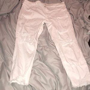 Size 18  American eagle white jeans